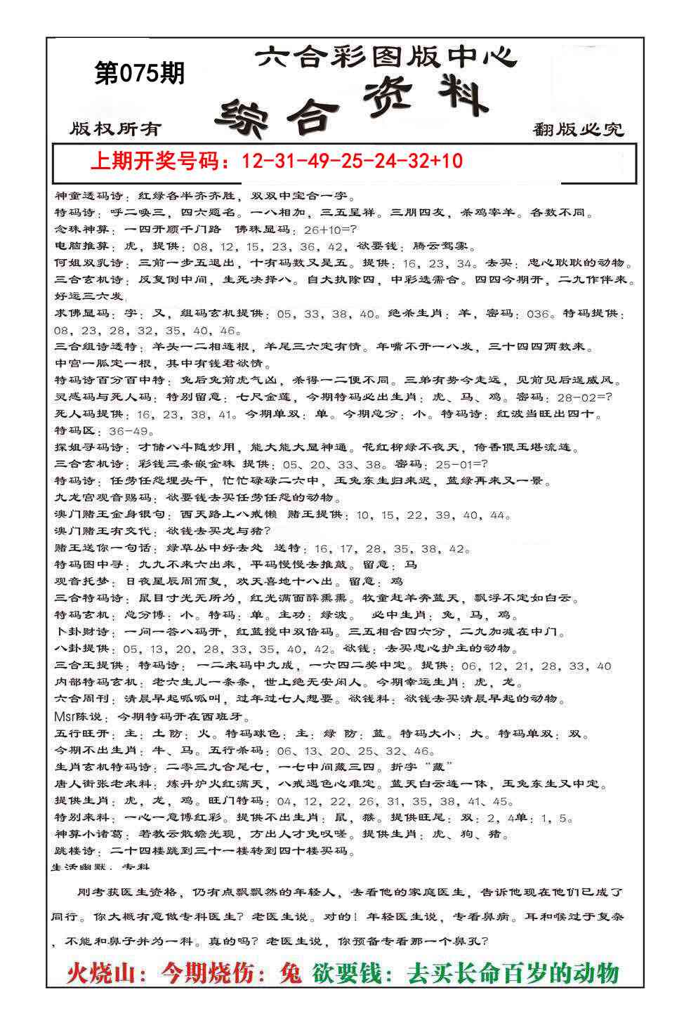 075期内部综合资料[图]