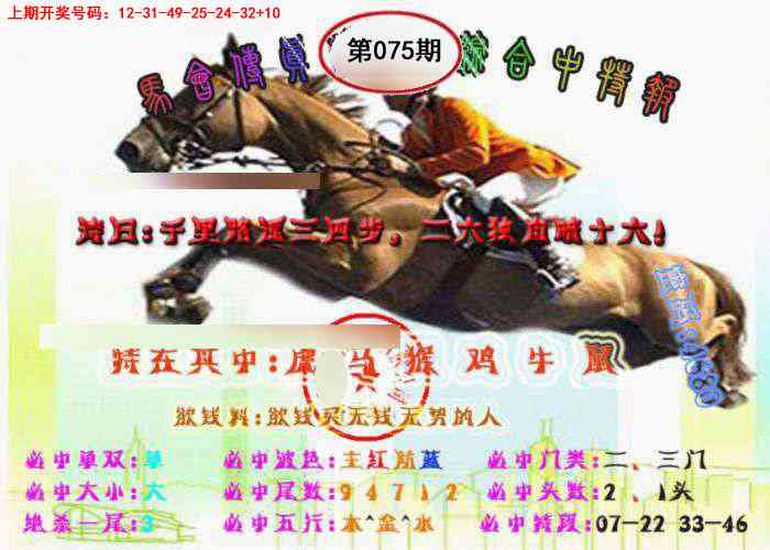 075期马会传真-综合报[图]